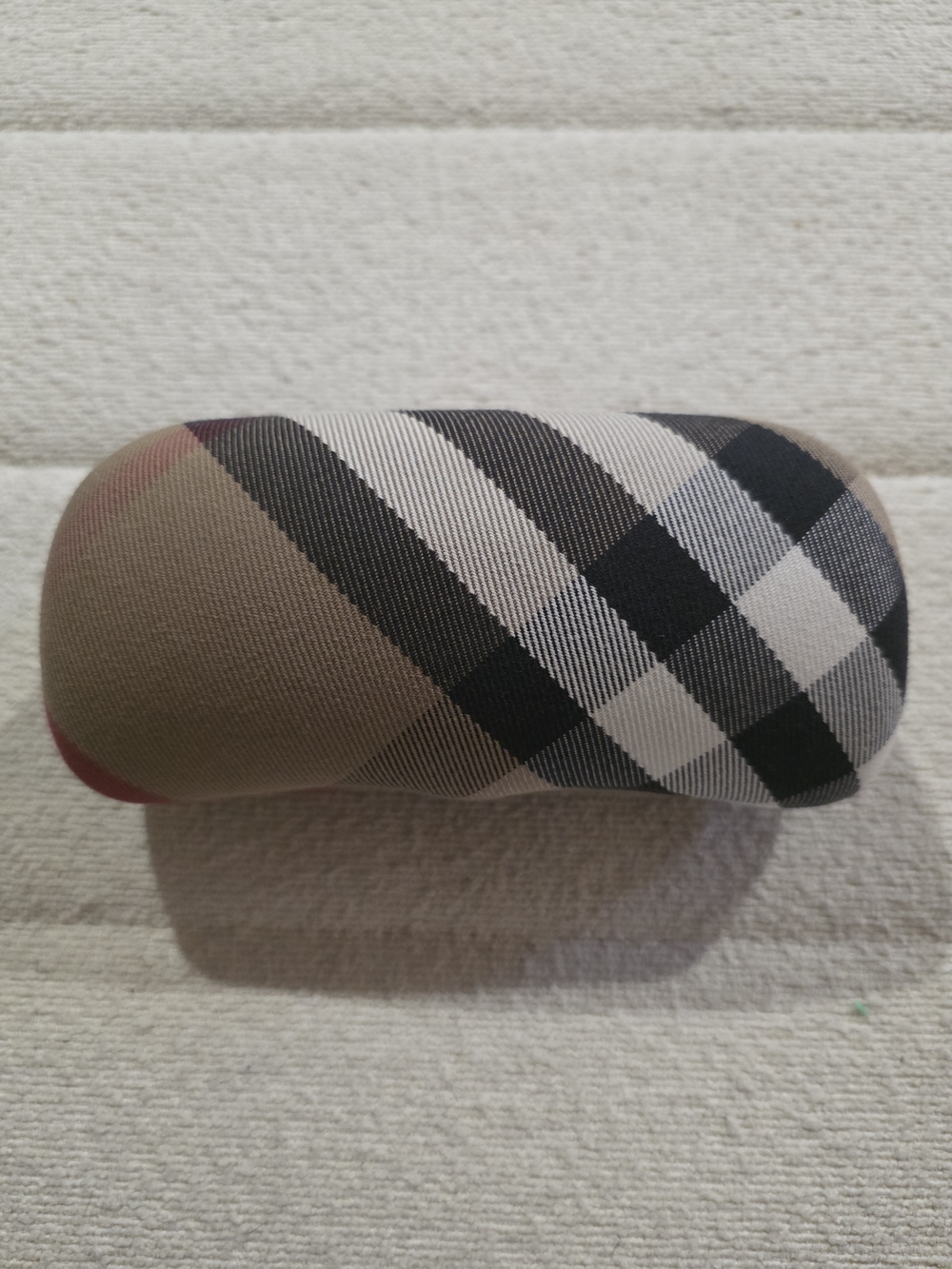 Burberry Classic Plaid Sunglasses Case with Gold Logo